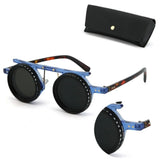 Fashion ND2-400 Adjustable Dimming Glasses 9 Level UV400 Polarized Sunglasses With Glasse Case ND Filter Eyewear Driving
