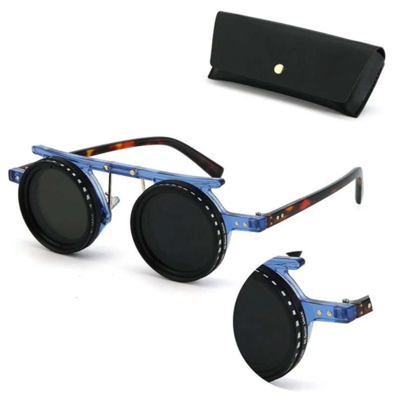 Fashion ND2-400 Adjustable Dimming Glasses 9 Level UV400 Polarized Sunglasses With Glasse Case ND Filter Eyewear Driving