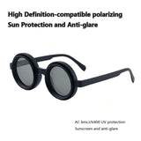 Polarized Small Frame Round Steampunk ND9 Adjustable Dimming Sunglasses Men Light-Reducing Sun Glasses For Fishing Driving UV400