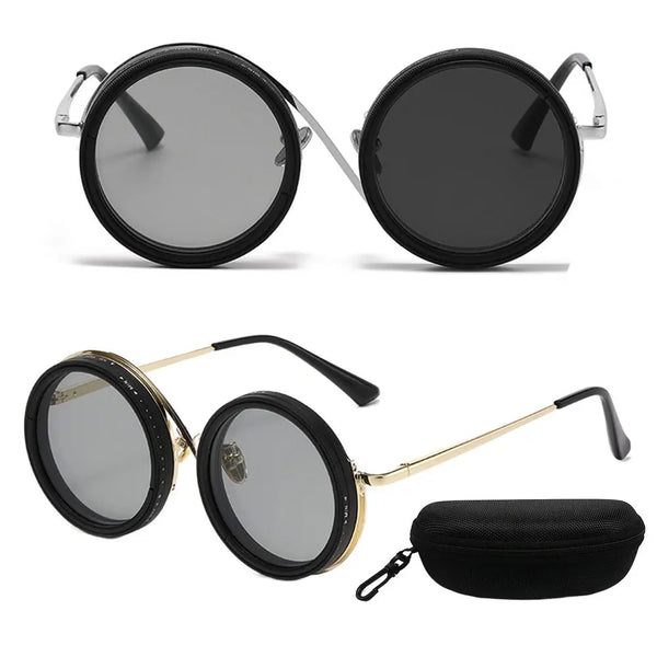 ND2-400 Adjustable Dimming Glasses 9 Level ND Filter Polarized Sunglasses UV400 With Glasse Case Fishing Sunglasses Outdoor