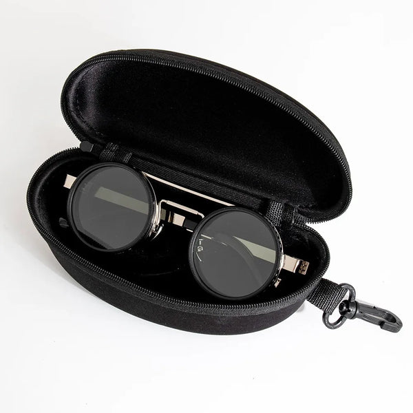 Fashion ND2-400 Adjustable Dimming Glasses 9 Level UV400 Fishing Sunglasses ND Filter With Glasse Case Eyewear Outdoor