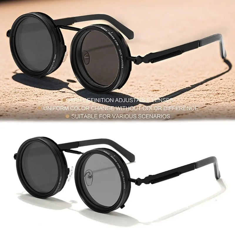 Fashion ND2-400 Adjustable Dimming Glasses 9 Level UV400 Fishing Sunglasses ND Filter Sun Glasses Outdoor