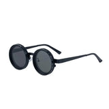 KLASSNUM Handmade ND Adjustable Dimming Sunglasses UV Resistant Fishing Filter Glasses Round Metal Frame HD Polarized Eyewear