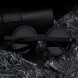 Fashion ND2-400 Adjustable Dimming Glasses ND Filter UV400 Fishing Sunglasses 9 Level Round Eyewear Outdoor