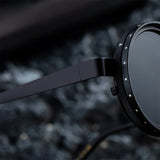 Men Adjustable Driving Sunglasses ND 9-speed Polarized Dimming Sun Glasses Vintage Round Glasses Outdoor Fishing UV Protection