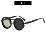 ND9 Adjustable Dimming Sunglasses Anti UV Punk Polarized Sunglasses Fishing Driving Filter Retro Men's Driving Glasses 309654