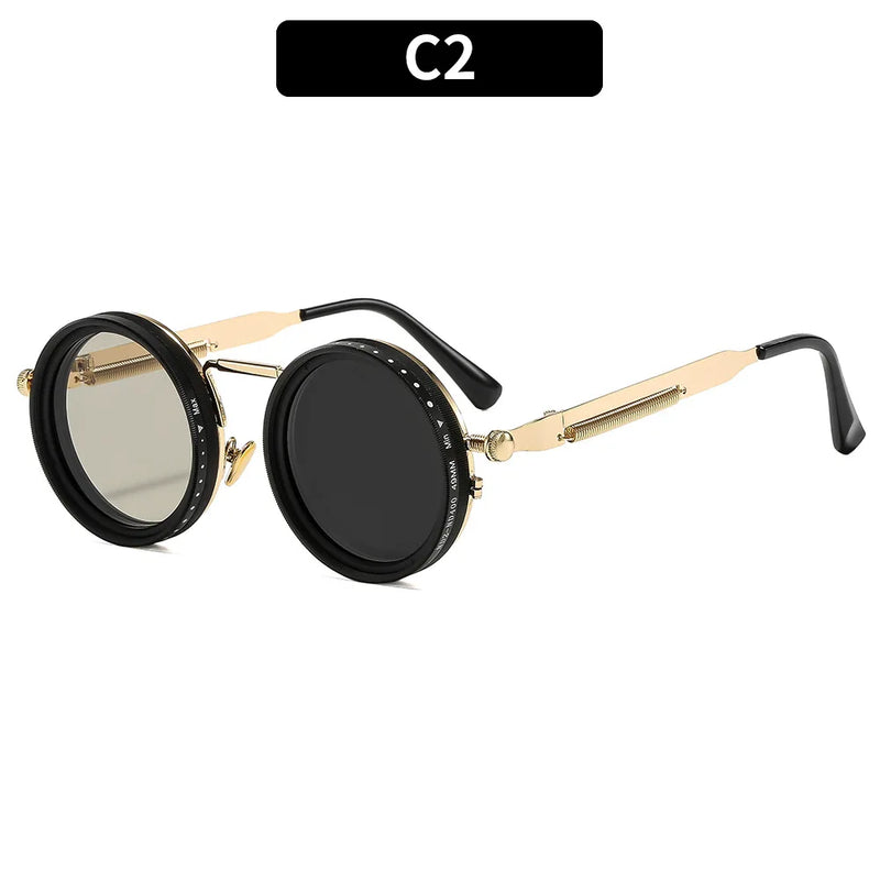 ND9 Adjustable Dimming Sunglasses Anti UV Punk Polarized Sunglasses Fishing Driving Filter Retro Men's Driving Glasses 309654