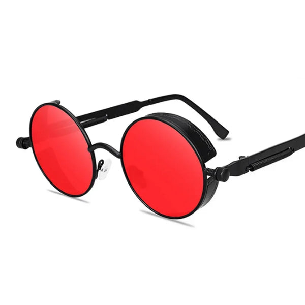 Round Sunglasses Man Gothic Steampunk Sun Glasses for Women Brand Designer Vintage Fashion Metal Shades Eyewear Gafas De Sol