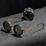 KLASSNUM Adjustable Sunglasses Men Nd Filter Glasses ND9 Speed Dimming Sun Glasses Round Polarized Fishing Driving Eyewear 2025
