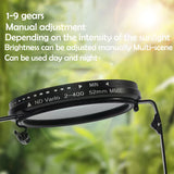 KLASSNUM Men Handmade ND9 Filter Adjustable Dimming Sunglasses Fishing Driving Glasses Anti Glare UV PLuxury Polarized Glasses