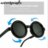 Polarized Small Frame Round Sunglasses Men New ND9 Adjustable Dimming Glasses Driving Fishing UV400 ND Filter Lenses For Male