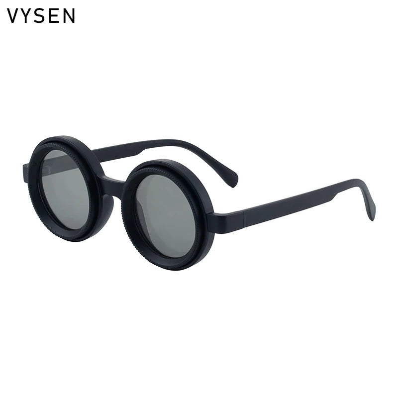 Steampunk Polarized Small Frame Round Adjustable Light Sunglasses ND9 Dimming Sun Glasses Outdoor Shades Fishing Driving Eyewear