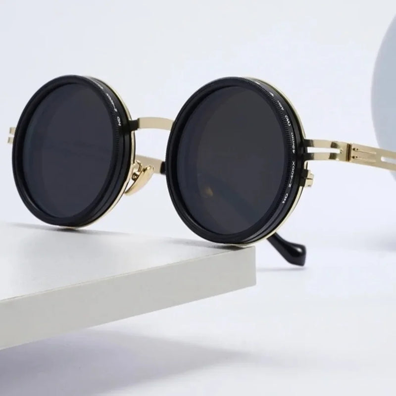 Fashion ND2-400 Adjustable Dimming Glasses ND Filter UV400 Fishing Sunglasses 9 Level with Glasse Case Sun Glasses Driving