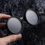 Men Adjustable Driving Sunglasses ND 9-speed Polarized Dimming Sun Glasses Vintage Round Glasses Outdoor Fishing UV Protection
