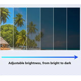 New Fashion D2-400 Adjustable Dimming Glasses UV400 9 Level ND Filter Polarized Sunglasses for Women Men Fishing Sunglasses