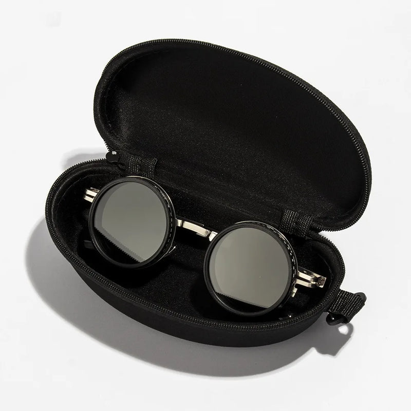 Fashion ND2-400 Adjustable Dimming Glasses 9 Level ND Filter Fishing Sunglasses With Glasse Case UV400 Sun Glasses Outdoor