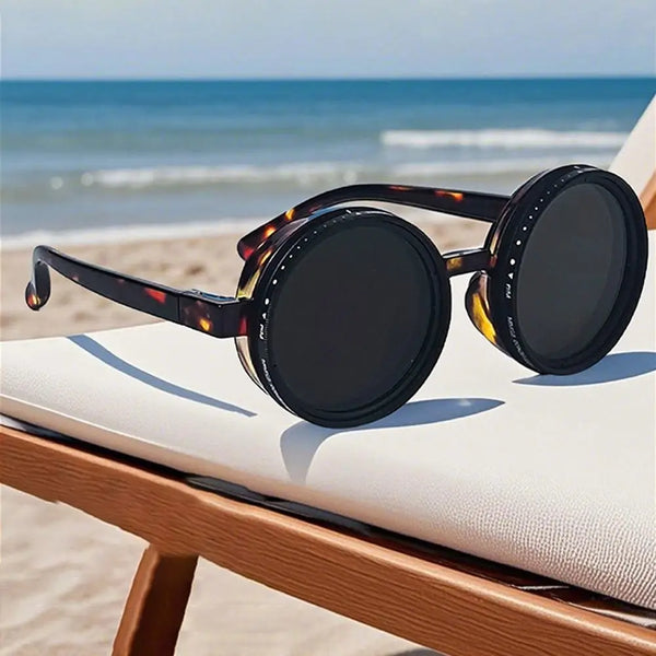 Fashion ND2-400 Adjustable Dimming Glasses 9 Level UV400 Polarized Sunglasses With Glasse Case ND Filter Eyewear Driving