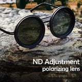KLASSNUM Men Handmade ND9 Filter Adjustable Dimming Sunglasses Fishing Driving Glasses Anti Glare UV PLuxury Polarized Glasses