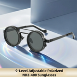 ND2-400 Adjustable Dimming Glasses 9 Level UV400 Polarized Sunglasses With Glasse Case ND Filter Fishing Sunglasses Driving