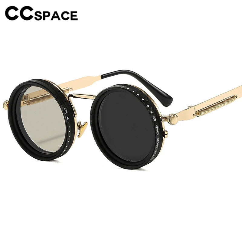 ND9 Adjustable Dimming Sunglasses Anti UV Punk Polarized Sunglasses Fishing Driving Filter Retro Men's Driving Glasses 309654
