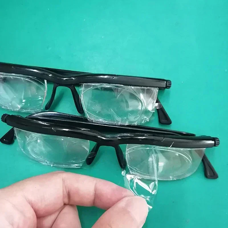 1pcs New Adjustable Strength Lens Eyewear Variable Focus Distance Vision Zoom Glasses Protective  Eyewear Read