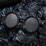 ND2-400 9 Level Adjustable Dimming Polarized Sunglasses Men Women Fishing Punk Round Glasses Driving Eyeglasses ND Filter
