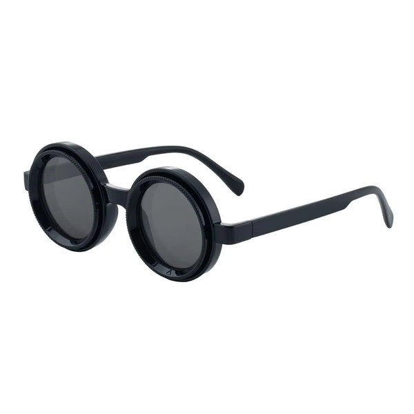 Fashion ND2-400 Adjustable Dimming Glasses ND Filter 9 Level Polarized Sunglasses Round UV400 Fishing Sunglasses Driving