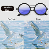 Adjustable Tint Sunglasses Men Women ND9 Dimming Sun Glasses Retro Round Polarized Eyeglass With Gradient Lenses 2025
