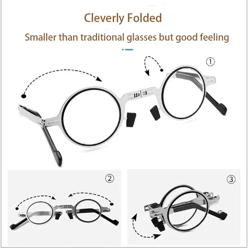 Vision Focus Adjustable TR90 Reading Glasses Myopia Eye Glasses -6D To +3D Variable Lens Correction Binocular Magnifying + Box