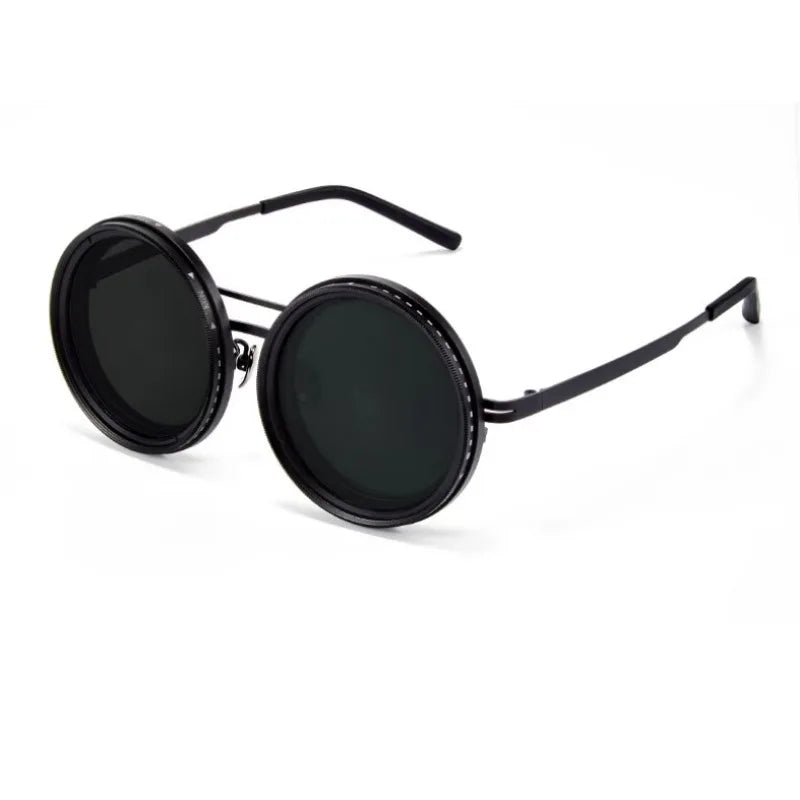 Pure Handmade ND9 Adjustable Dimming Men's Fishing Filter Glasses UV Anti-UV Personality AC Polarized Anti-glare Sunglasses