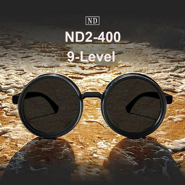 Fashion ND2-400 Adjustable Dimming Glasses 9 Level UV400 Polarized Sunglasses With Glasse Case ND Filter Eyewear Driving