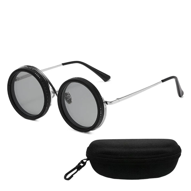 ND2-400 Adjustable Dimming Glasses 9 Level ND Filter Polarized Sunglasses UV400 With Glasse Case Fishing Sunglasses Outdoor