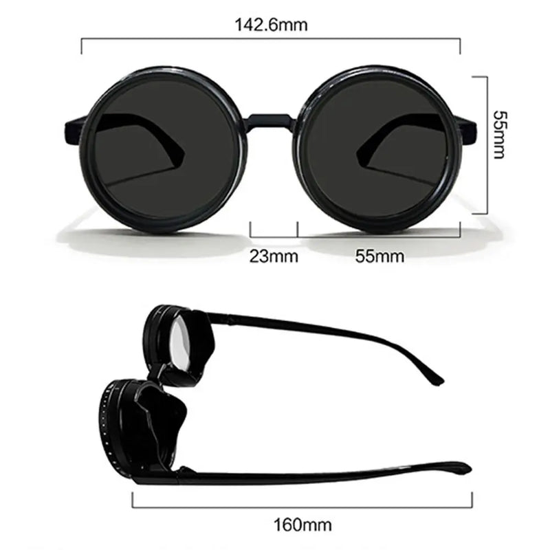 New ND2-400 Adjustable Dimming Glasses 9 Level UV400 Polarized Sunglasses With Glasse Case ND Filter Sun Glasses Driving