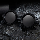 Polarized Small Frame Round Steampunk ND9 Adjustable Dimming Sunglasses Men Light-Reducing Sun Glasses For Fishing Driving UV400