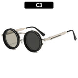 ND9 Adjustable Dimming Sunglasses Anti UV Punk Polarized Sunglasses Fishing Driving Filter Retro Men's Driving Glasses 309654