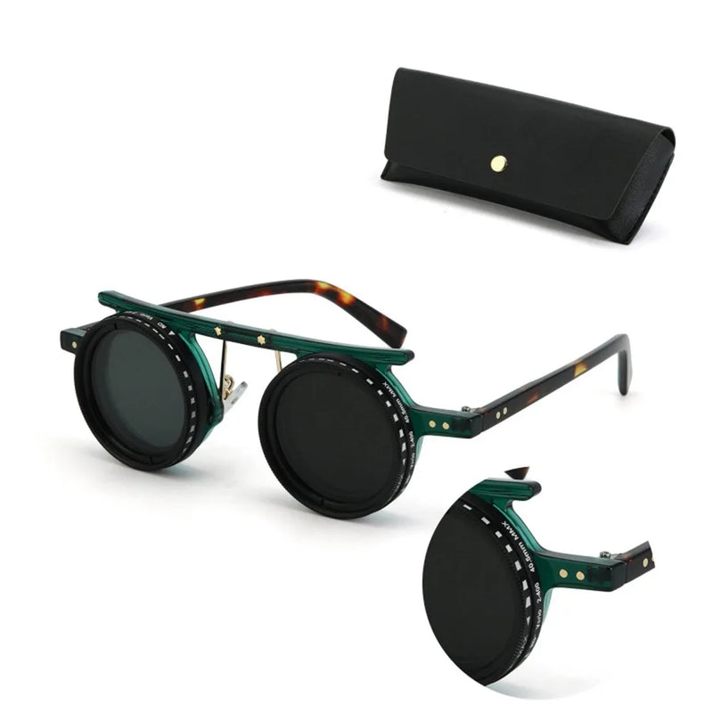 Fashion ND2-400 Adjustable Dimming Glasses 9 Level ND Filter Polarized Sunglasses With Glasse Case UV400 Eyewear Driving