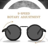 Fashion ND2-400 Adjustable Dimming Glasses 9 Level ND Filter Fishing Sunglasses UV400 Sun Glasses Driving