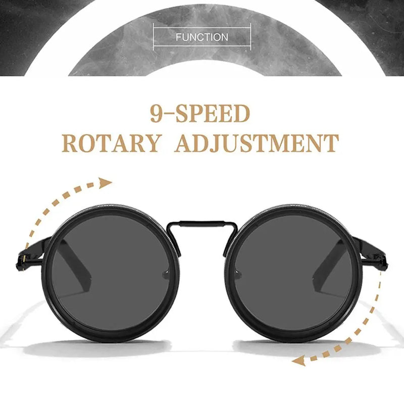 Fashion ND2-400 Adjustable Dimming Glasses 9 Level ND Filter Fishing Sunglasses UV400 Sun Glasses Driving
