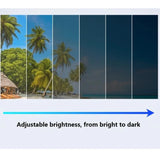 ND2-400 Adjustable Dimming Glasses 9 Level UV400 Polarized Sunglasses With Glasse Case ND Filter Fishing Sunglasses Driving