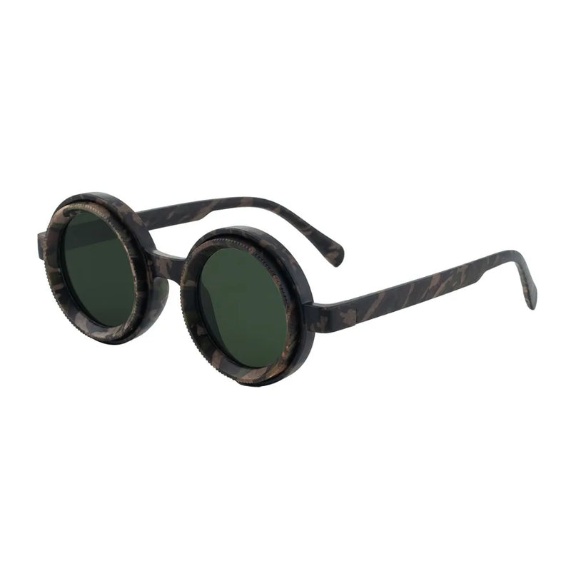 Fashion ND2-400 Adjustable Dimming Glasses ND Filter UV400 Fishing Sunglasses 9 Level Round Eyewear Outdoor
