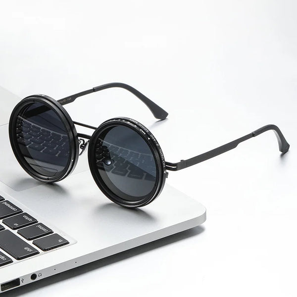 Adjustable Dimming Sunglasses Men Women Sun Glasses Fashion Round Polarized Glasses Travel Fishing Driving Cycling Eyewear