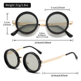 KLASSNUM Adjustable Sunglasses Men Nd Filter Glasses ND9 Speed Dimming Sun Glasses Round Polarized Fishing Driving Eyewear 2025