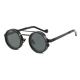 ND2-400 9 Level Adjustable Dimming Polarized Sunglasses Men Women Fishing Punk Round Glasses Driving Eyeglasses ND Filter