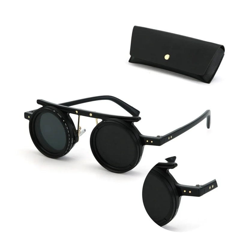 Fashion ND2-400 Adjustable Dimming Glasses 9 Level ND Filter Polarized Sunglasses With Glasse Case UV400 Eyewear Driving