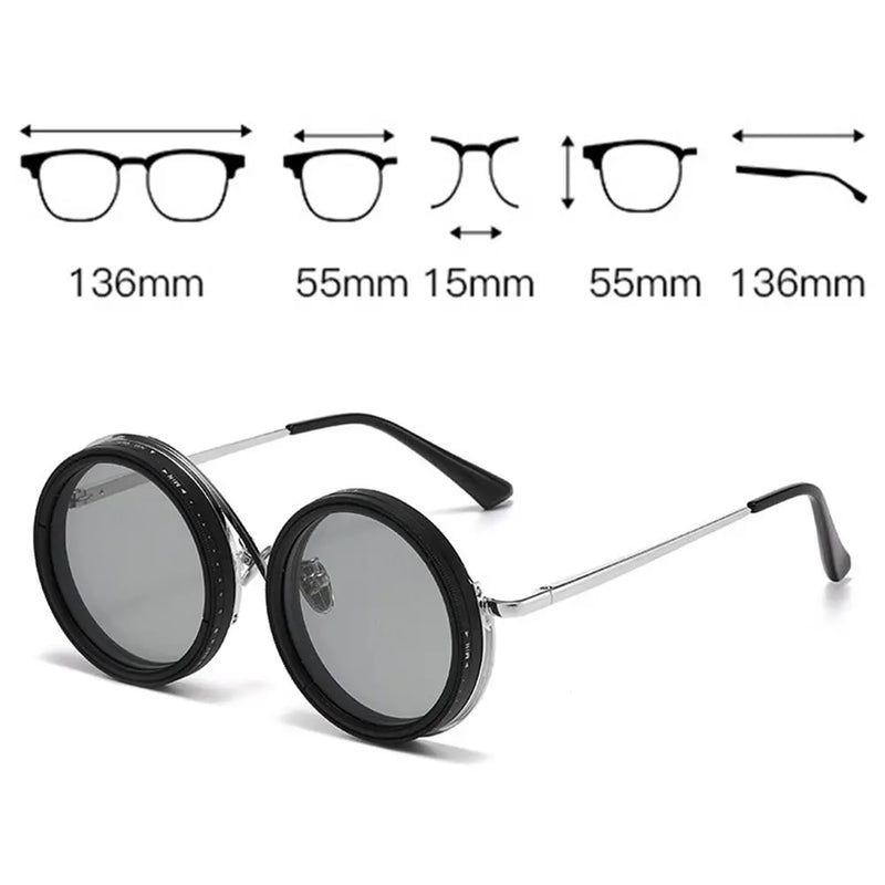 ND2-400 Adjustable Dimming Glasses 9 Level ND Filter Polarized Sunglasses UV400 With Glasse Case Fishing Sunglasses Outdoor