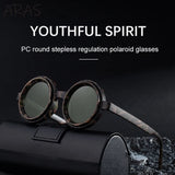 ND9 Adjustable Dimming Sunglasses Men 2025 Luxury Brand Trendy Round Sunglass Polarized Outdoor Shades Fishing Driving Eyewear