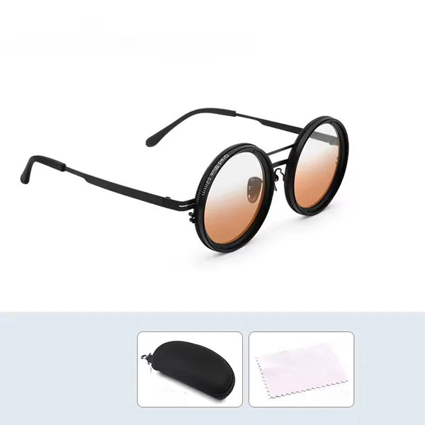 Adjustable Tint Sunglasses Men Women ND9 Dimming Sun Glasses Retro Round Polarized Eyeglass With Gradient Lenses 2025