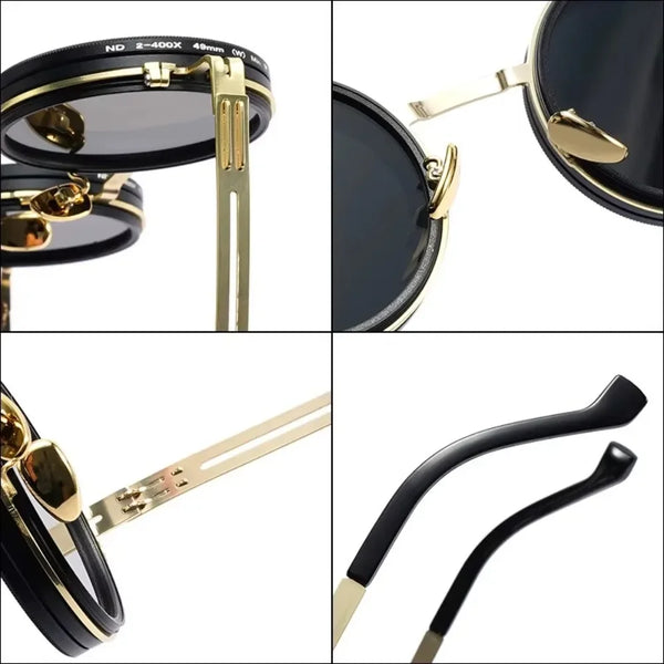 Fashion ND2-400 Adjustable Dimming Glasses 9 Level ND Filter Fishing Sunglasses With Glasse Case UV400 Sun Glasses Outdoor