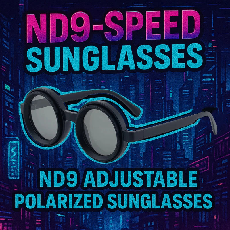 Polarized Small Frame Round Sunglasses Men New ND9 Adjustable Dimming Glasses Driving Fishing UV400 ND Filter Lenses For Male