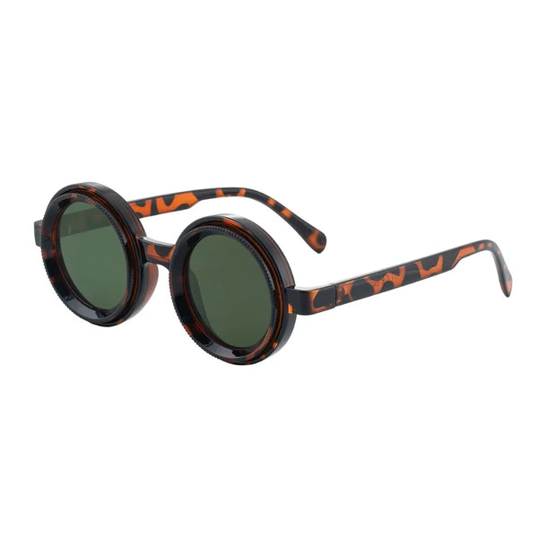 Fashion ND2-400 Adjustable Dimming Glasses 9 Level ND Filter Fishing Sunglasses UV400 Round Polarized Sunglasses Driving